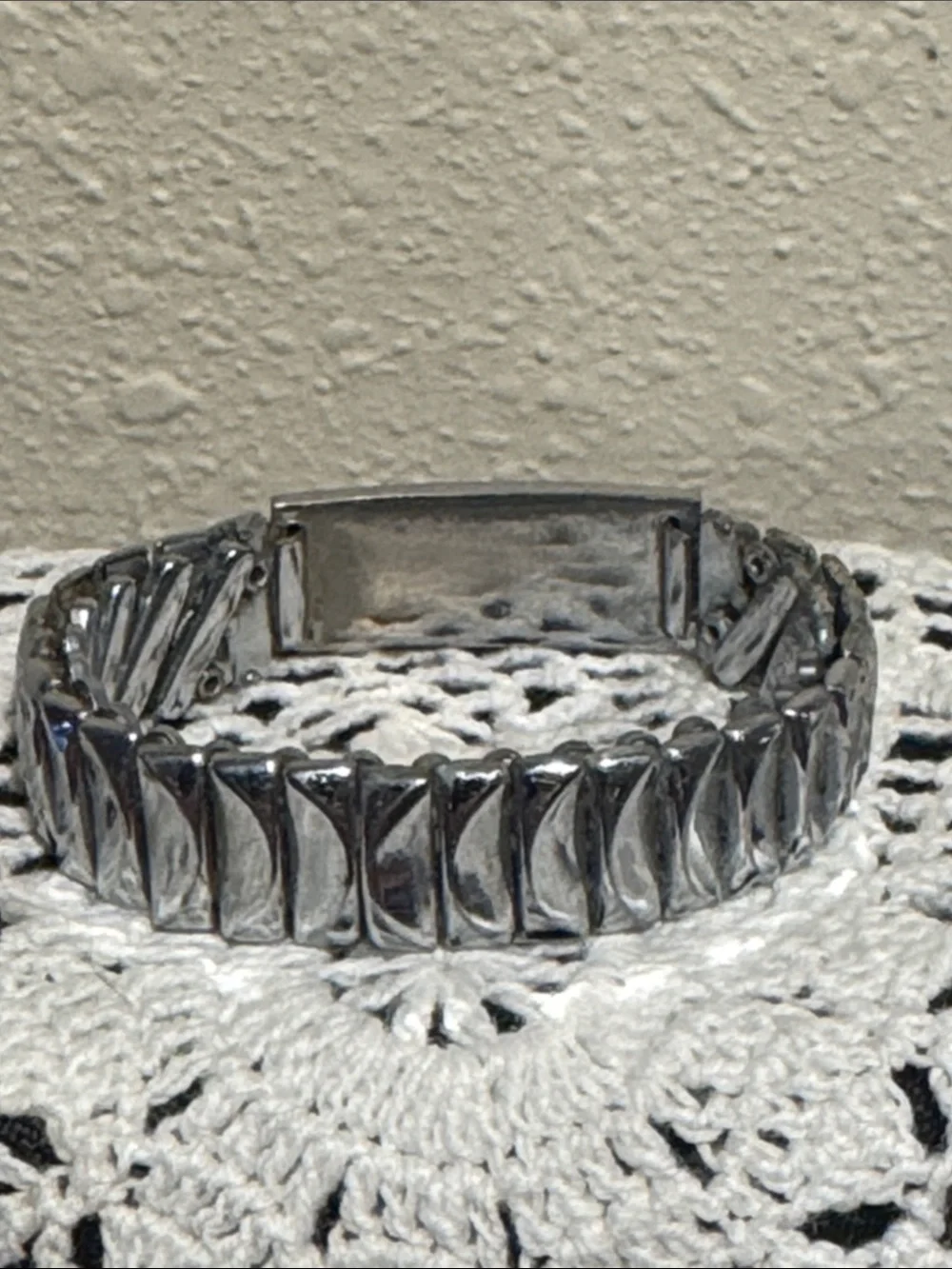 Baby Silver-Tone Stretch Bracelet